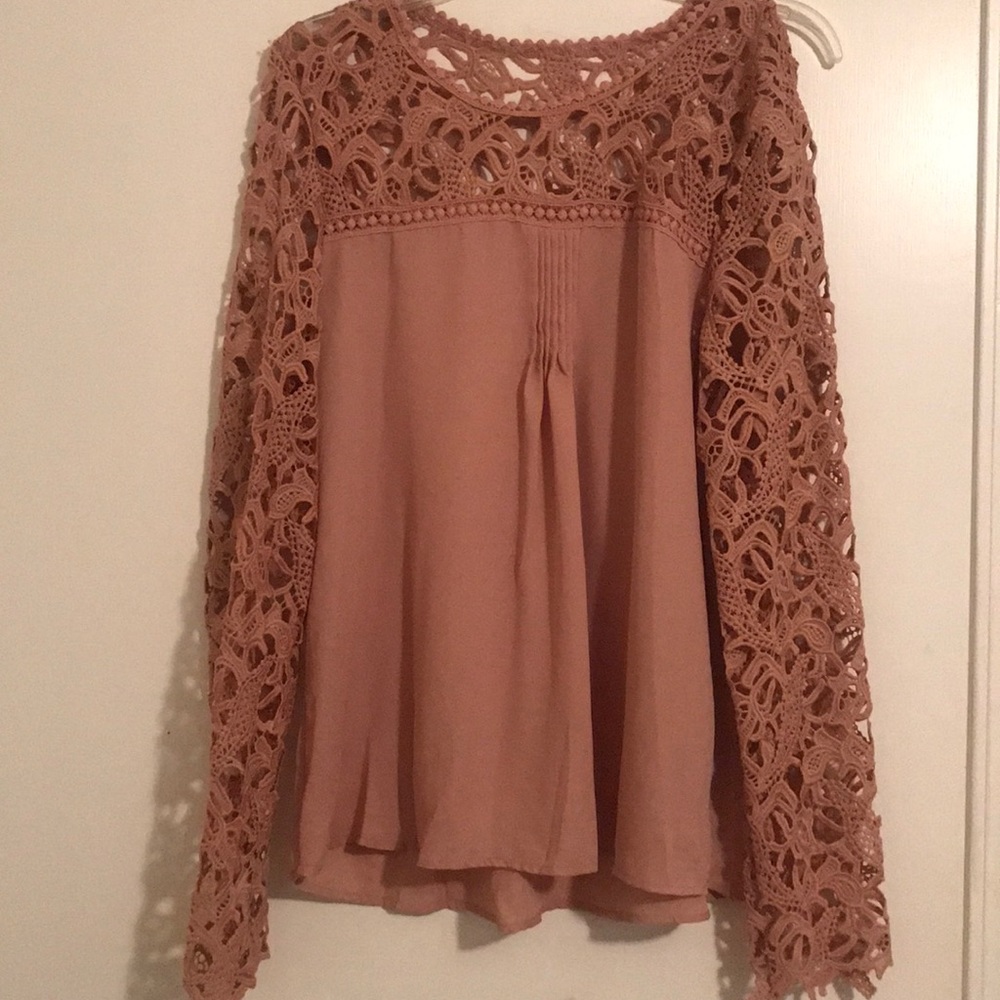 Work blouse (camel color)
